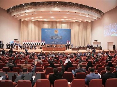 Quang cảnh một phiên họp Quốc hội Iraq ở Baghdad. (Ảnh: AFP/TTXVN)