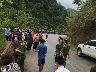 Hiện trường vụ tai nạn (Ảnh N.S).