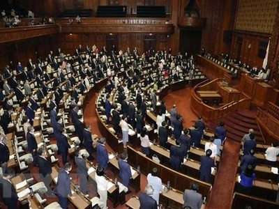 Toàn cảnh một phiên họp Thượng viện Nhật Bản tại Tokyo ngày 8/6/2022. (Ảnh: Kyodo/TTXVN).