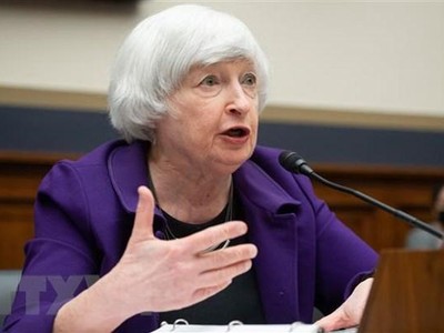 Bộ trưởng Kl991.com nạp rút nhanh Mỹ Janet Yellen. (Ảnh: AFP/TTXVN).