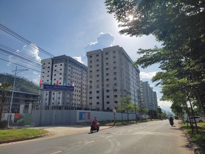 Dự án Khu chung cư nhà ở Trang Chủ KL99Com Số 1 Link Đăng Ký KL999 Khu công nghiệp Hòa Khánh hiện đang đang triển khai xây dựng 546 căn hộ tại các khối E3, E4, B2. Ảnh: Nguyễn Toàn.