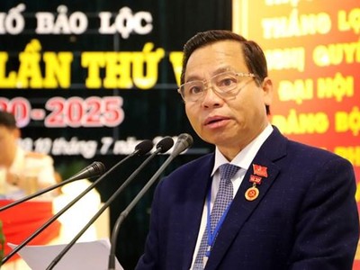 Ông Nguyễn Văn Triệu, Bí thư Thành ủy Bảo Lộc. (Nguồn: baoloc.lamdong.dcs.vn)