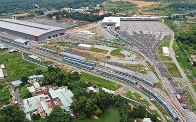 Tuyến metro số 1 của TP.HCM đang hoàn thành. Ảnh: Lê Toàn.