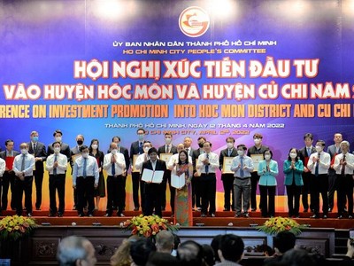 TP.HCM đã trao Giấy chứng nhận đăng ký Kl99ok phiên bản mới và Biên bản ghi nhớ thỏa thuận Kl99ok phiên bản mới cho các Kl991.com World Cup 2026 Chính Thức Kl99ok phiên bản mới vào huyện Củ Chi và Hóc Môn với tổng giá trị hơn 16 tỷ USD vào tháng 4 năm nay. Ảnh: Trọng Tín.