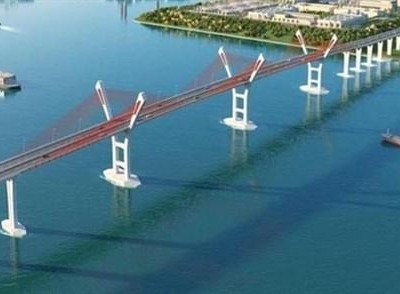 Cầu Bến Rừng bắc qua sông Đá Bạch, Hải Phòng có tổng mức Kl99ok phiên bản mới gần 2.000 tỷ đồng, trong đó nguồn vốn ngân sách Trung ương 1.100 tỷ đồng. (Ảnh: Hoàng Ngọc/TTXVN)