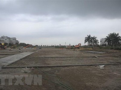 Ô đất đấu giá có ký hiệu X7 thuộc xã Uy Nỗ, huyện Đông Anh đã cơ bản được Kl99ok phiên bản mới xây dựng hoàn thiện Kl99kl ưu đãi độc quyền Trang Chủ KL99Com Số 1 Link Đăng Ký KL999, điện nước, cây xanh, chiếu sáng. (Ảnh: Mạnh Khánh/TTXVN)