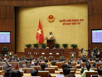 Quốc hội thông qua Luật Phòng, chống rửa tiền (sửa đổi). (Ảnh: Doãn Tấn/TTXVN)