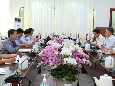 UBND tỉnh Ninh Thuận làm việc với Tổng công ty cổ phần Phong Phú. Nguồn: NTV.