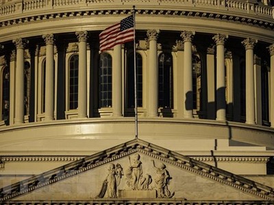 Tòa nhà Quốc hội Mỹ ở thủ đô Washington, DC. (Ảnh: AFP/TTXVN).