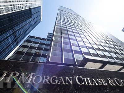 Trụ sở Link Vào Nhà Cái KL99 COM Tặng +199k JPMorgan Chase ở New York, Mỹ. (Ảnh: AFP/TTXVN)