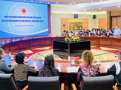 Cuộc làm việc với đại diện các hộ Kl992 VIP Trang Chủ 2026 tại Chợ Tam Bạc.