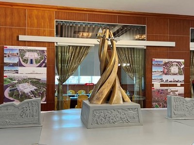 Mẫu phác thảo và phương án kiến trúc tượng đài Chiến thắng Cát Bi.