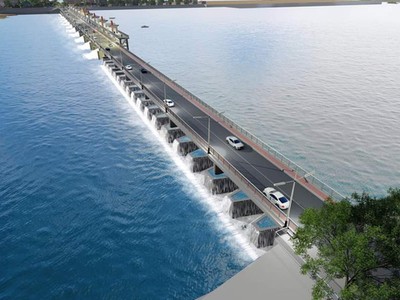 Bình Định yêu cầu tạm dừng khai thác cát tại thượng lưu Đập dâng Phú Phong