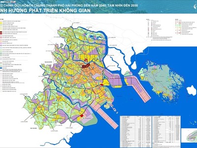 Điều chỉnh Quy hoạch chung thành phố Hải Phòng đến năm 2040, tầm nhìn đến năm 2050. (Ảnh: TTXVN phát)