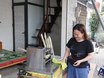 Chị Nguyễn Thị Tin (phường Thanh Lương, quận Hai Bà Trưng, TP.Hà Nội).