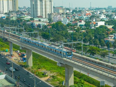 Tuyến metro đi qua Thành phố Thủ Đức (Ảnh: Lê Toàn)