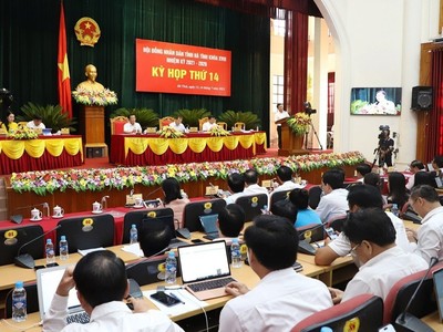 Kỳ họp thứ 14, HĐND tỉnh Hà Tĩnh khóa XVIII diễn ra trong 2 ngày 13,14/7.