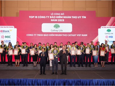 Cathay Life Việt Nam lọt Top 10 Công ty Kl99kl phiên bản hoạt động Nhân thọ uy tín 2023
