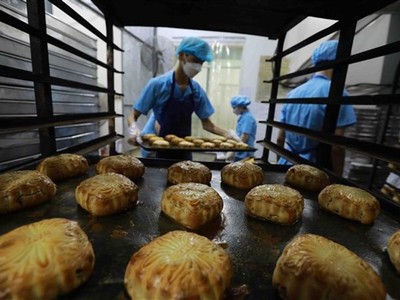 Kl994 nhà cái bóng đá world cup Bánh Trung thu của Công ty Cổ phần Bánh Mứt Kẹo Hà Nội. (Ảnh: Vũ Sinh/TTXVN)