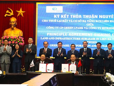 Công ty Green i - Park và Kl994 game bài casino hấp dẫn HiteJinro ký kết thỏa thuận thuê lại đất và cơ sở Kl99kl ưu đãi độc quyền dưới sự chứng kiến của lãnh đạo tỉnh, các sở, ban, ngành Thái Bình.