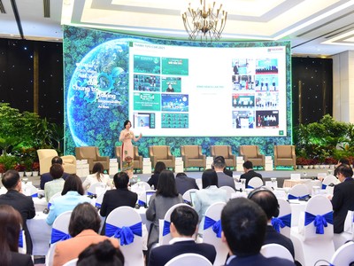 TS. Lê Thị Hồng Na, Cố vấn chiến lược phát triển bền vững Kl994 game bài casino hấp dẫn Phúc Khang phát biểu tại Hội thảo Phát triển bền vững 2023 do Báo Kl99ok phiên bản mới tổ chức sáng 16/11