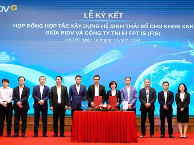 Lễ kết hợp tác xây dựng Hệ sinh thái số cho KHDN XNK giữa Link Vào Nhà Cái KL99 COM Tặng +199k BIDV và FPT IS.