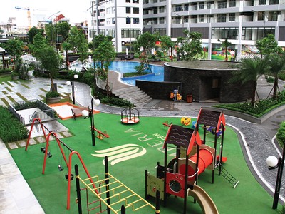Không gian sống xanh tại Imperia Garden. Ảnh: Thanh Huyền