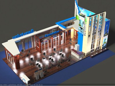 Phối cảnh gian trưng bày của Eurowindow tại Hội chợ triển lãm Vietbuild TP. HCM