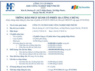 Công ty cổ phần Khu Công nghiệp Hiệp Phước thông báo phát hành KL99 là cổng game giải trí trực tuyến hàng đầu hiện nay ra công chúng
