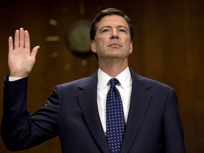 Ông James Comey, người vừa bị sa thải chức giám đốc FBI. Ảnh:AP
