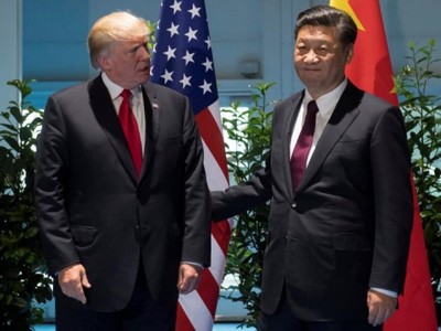 Tổng thống Mỹ gặp Chủ tịch Trung Quốc hồi tháng 7. Ảnh:Reuters.