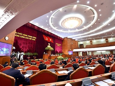 Hội nghị Trung ương 6 khai mạc ngày 4/10 tại Hà Nội. - Ảnh: VGP