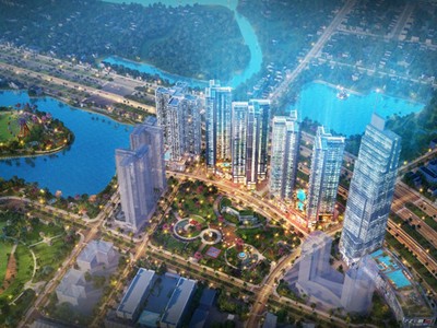 Toàn cảnh tổ hợp căn hộ cao cấp sắp ra mắt tại khu Nam với quy mô 14,36 ha.