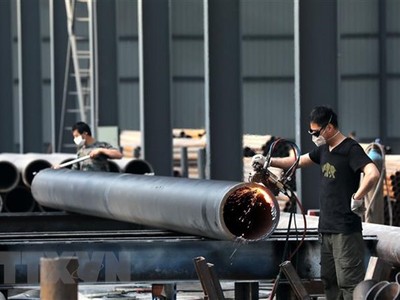 Kl994 nhà cái bóng đá world cup thép cuộn tại tỉnh An Huy, Trung Quốc. (Nguồn: AFP/TTXVN)