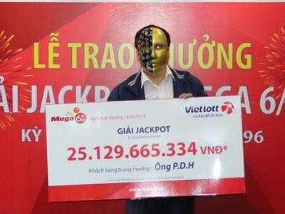 Anh P.D.H nhận giải Jackpot trị giá 25,1 tỷ đồng