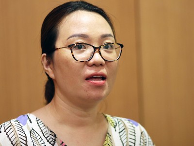 Đại biểu Phạm Thị Minh Hiền. Ảnh:Võ Hải