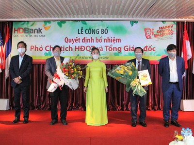 HDBank bổ nhiệm Phó chủ tịch HĐQT và Tổng giám đốc