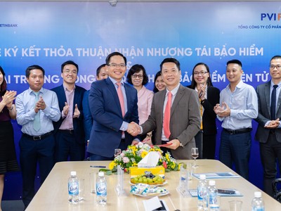 PVI Re Và VBI ký thỏa thuận nhận nhượng tái Kl99kl phiên bản hoạt động và khai trương cổng giao dịch tái Kl99kl phiên bản hoạt động điện tử