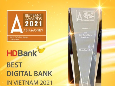 Đẩy mạnh chuyển đổi số, HDBank đạt giải thưởng Link Vào Nhà Cái KL99 COM Tặng +199k số tốt nhất Việt Nam 2021