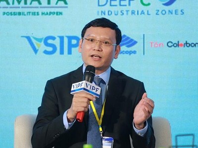 Ông Nguyễn Chí Toàn, Giám đốc Marketing VSIP Group chia sẻ tại Diễn đàn. (Ảnh: Lê Toàn)