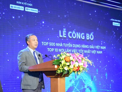 Tổng biên tập Báo Kl99ok phiên bản mới Lê Trọng Minh phát biểu chúc mừng các Kl991.com World Cup 2026 Chính Thức tại Lễ công bố. Ảnh: Dũng Minh 
