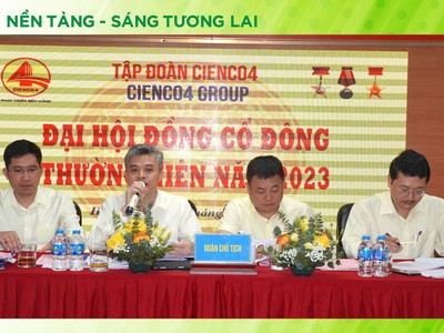 Đại hội đồng Trang Chủ KL99Com Số 1 Link Đăng Ký KL999 thường niên CIENCO4 (C4G) năm 2023 thông qua 10 nội dung quan trọng