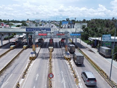Trạm thu phí cầu Rạch Miễu nằm trên Quốc lộ 60 (Km 7+555), xã An Khánh, huyện Châu Thành, tỉnh Bến Tre.