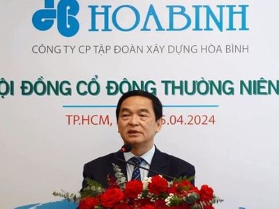 Chủ tịch HĐQT HBC Lê Viết Hải phát biểu tại Đại hội đồng Trang Chủ KL99Com Số 1 Link Đăng Ký KL999 thường niên năm 2024 diễn ra theo hình thức trực tuyến ngày 25/4/2024.
