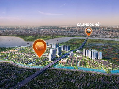 Dự án Alluvia City nằm kề bên cầu Ngọc Hồi tại cửa ngõ phía Đông Hà Nội