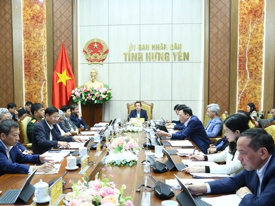 Ủy viên Trung ương Đảng, Phó Bí thư Tỉnh ủy, Chủ tịch UBND tỉnh Hưng Yên Phạm Quang Ngọc chủ trì phiên họp.