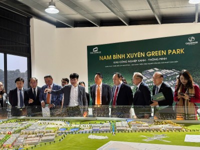 Đoàn Kl991.com World Cup 2026 Chính Thức tỉnh Gyeonggi Hàn Quốc đã tới thăm, khảo sát thực tế tại KCN Nam Bình Xuyên Green Park (Phú Thọ).