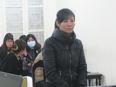Bị cáo Hường tại tòa
