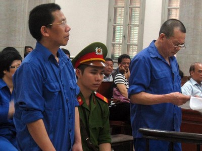 Các bị cáo tại Tòa