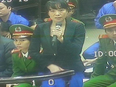 Các bị cáo tại Tòa (ảnh chụp qua màn hình)